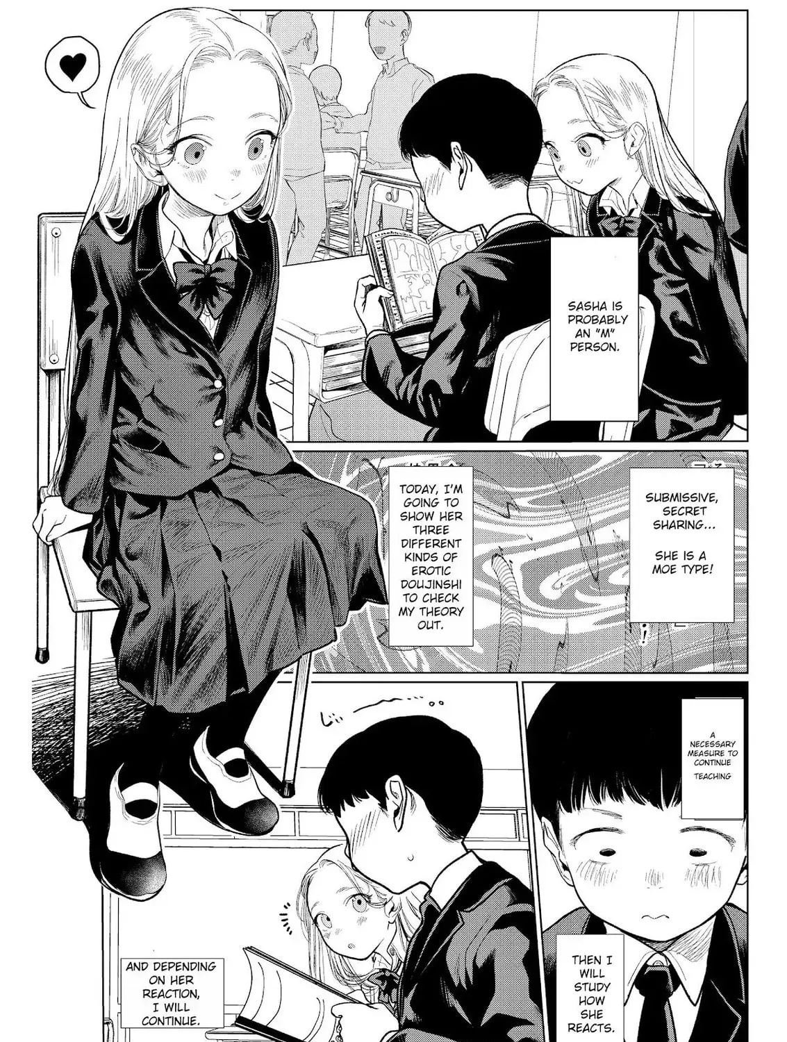 Sasha-chan to Classmate Otaku-kun Chapter 7.5 page 1 - 