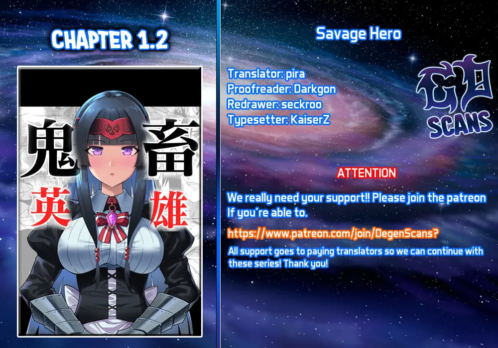 Savage Hero Chapter 1.2 page 1 - 