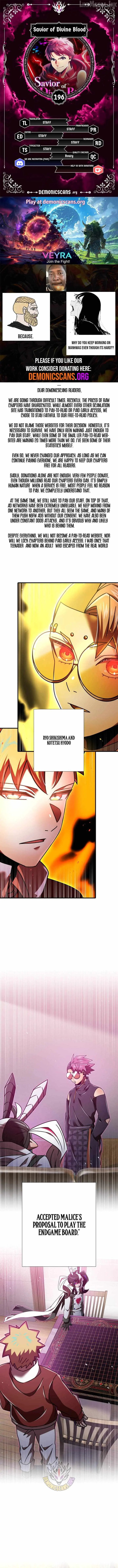 Savior of Divine Blood ~Draw Out 0.00000001% To Become the Strongest~ Chapter 196 page 1 - 