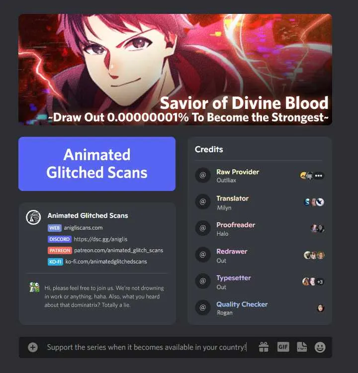 Savior of Divine Blood ~Draw Out 0.00000001% To Become the Strongest~ Chapter 2 page 1 - 