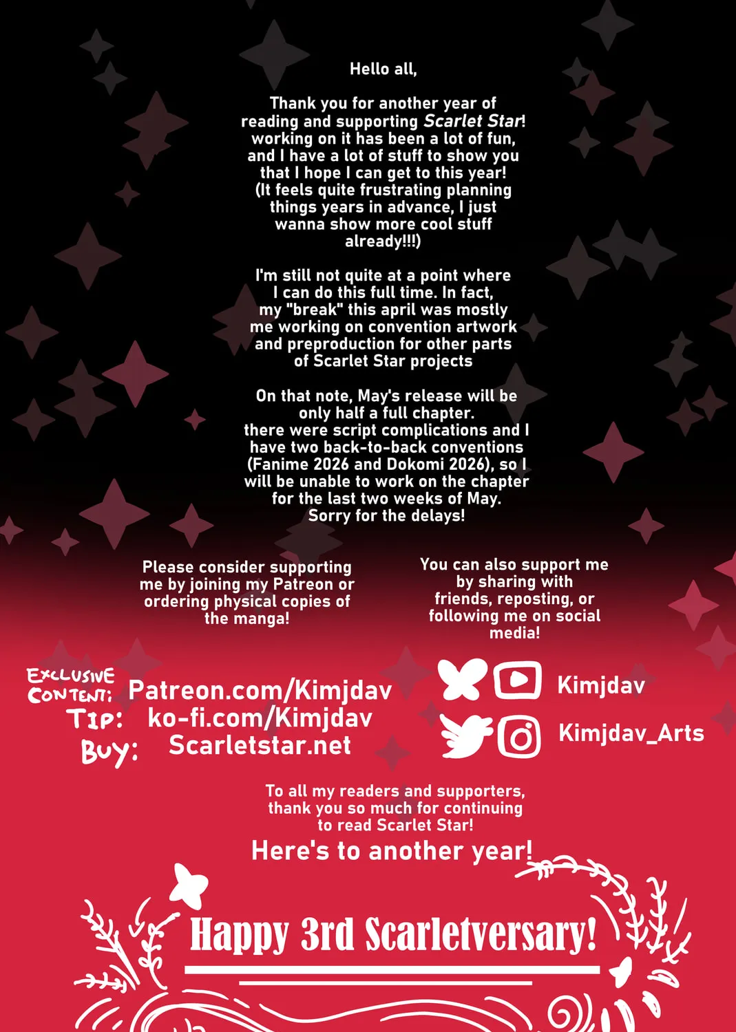 Scarlet Star Chapter 23.1 page 3 - 