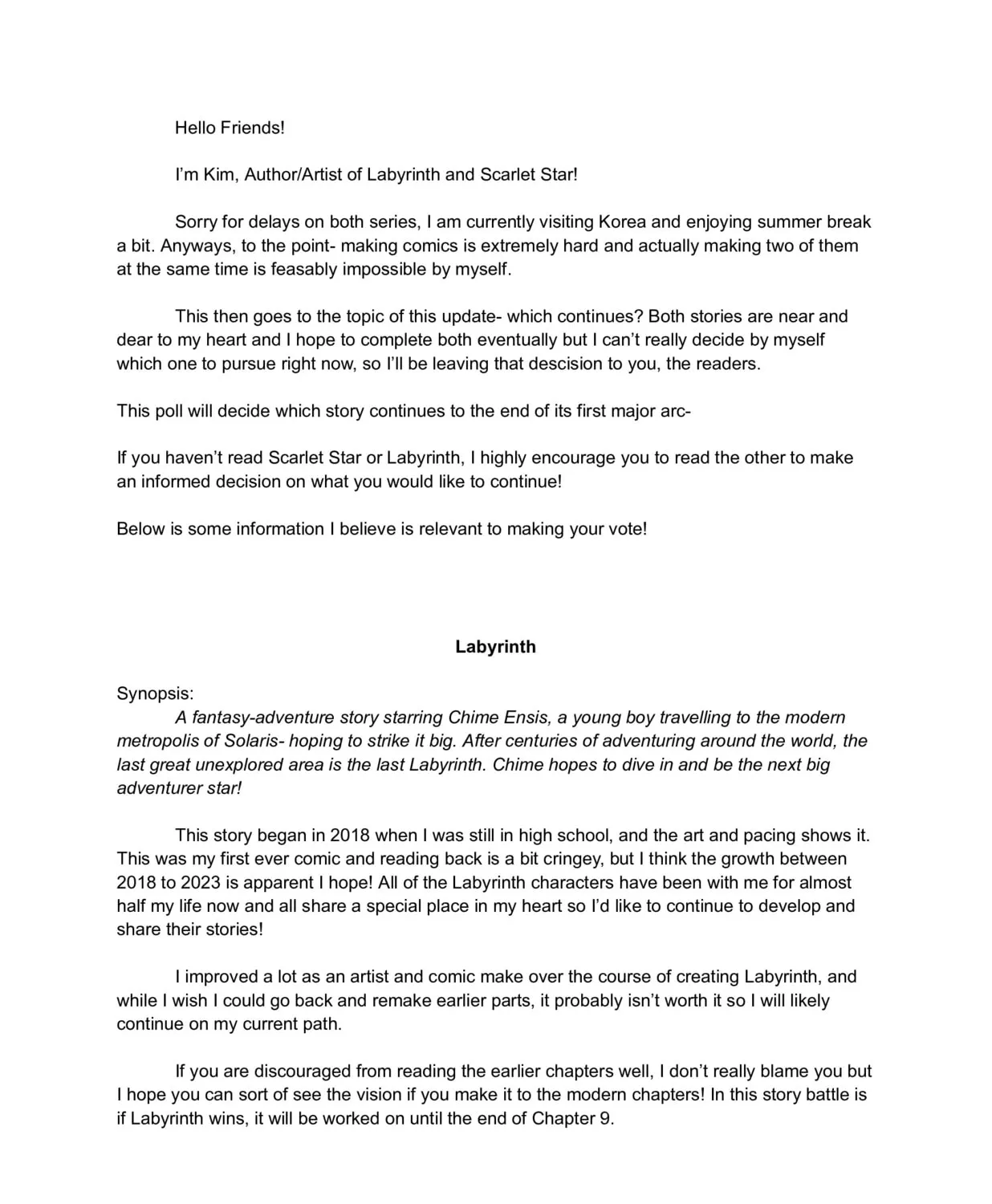 Scarlet Star Chapter 3.3 page 1 - 