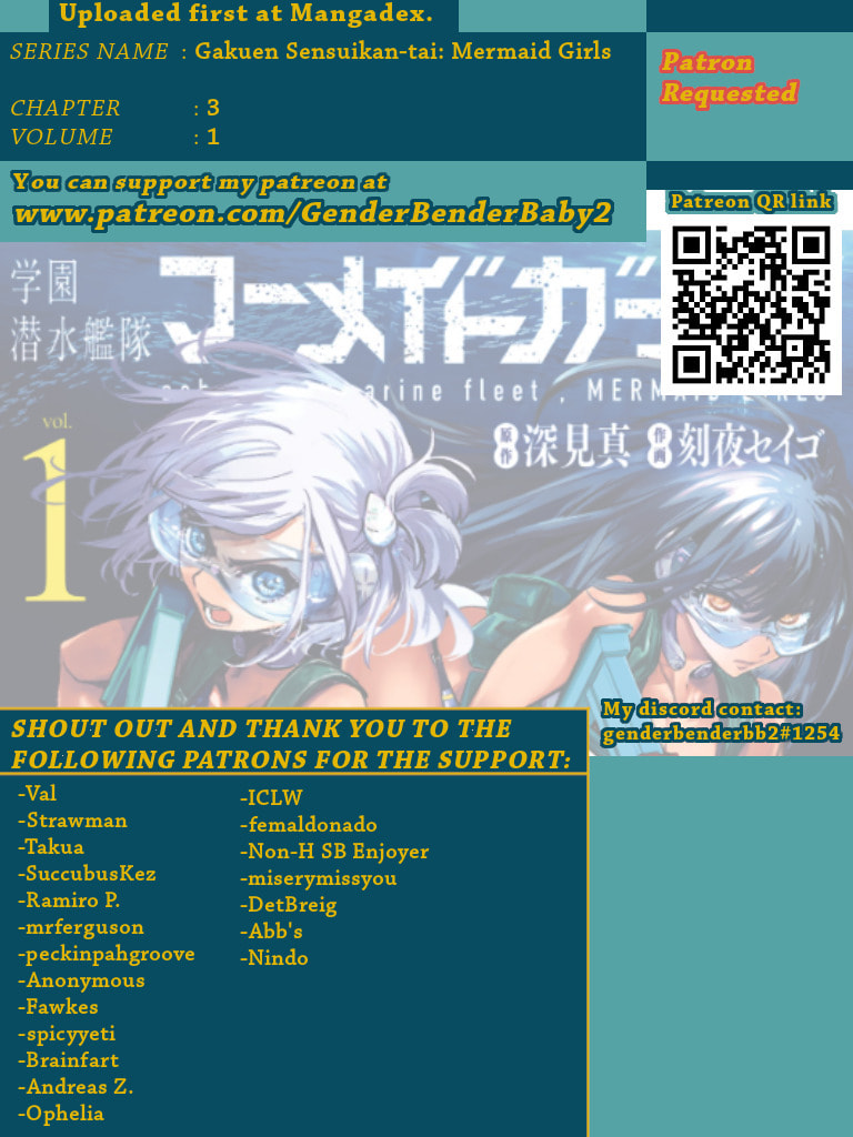 School Submarine Fleet: Mermaid Girls Chapter 3 page 1 - 