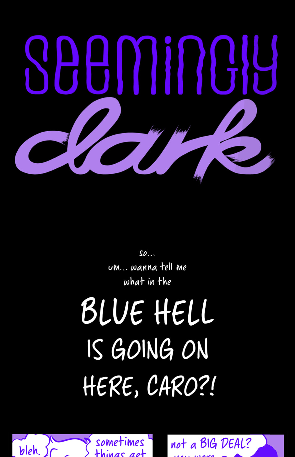 Seemingly Dark Chapter 16.5 page 1 - 