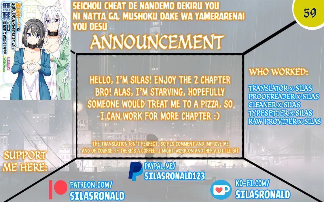Seichou Cheat de Nandemo Dekiru You ni Natta ga, Mushoku Dake wa Yamerarenai You Desu Chapter 59 page 1 - 