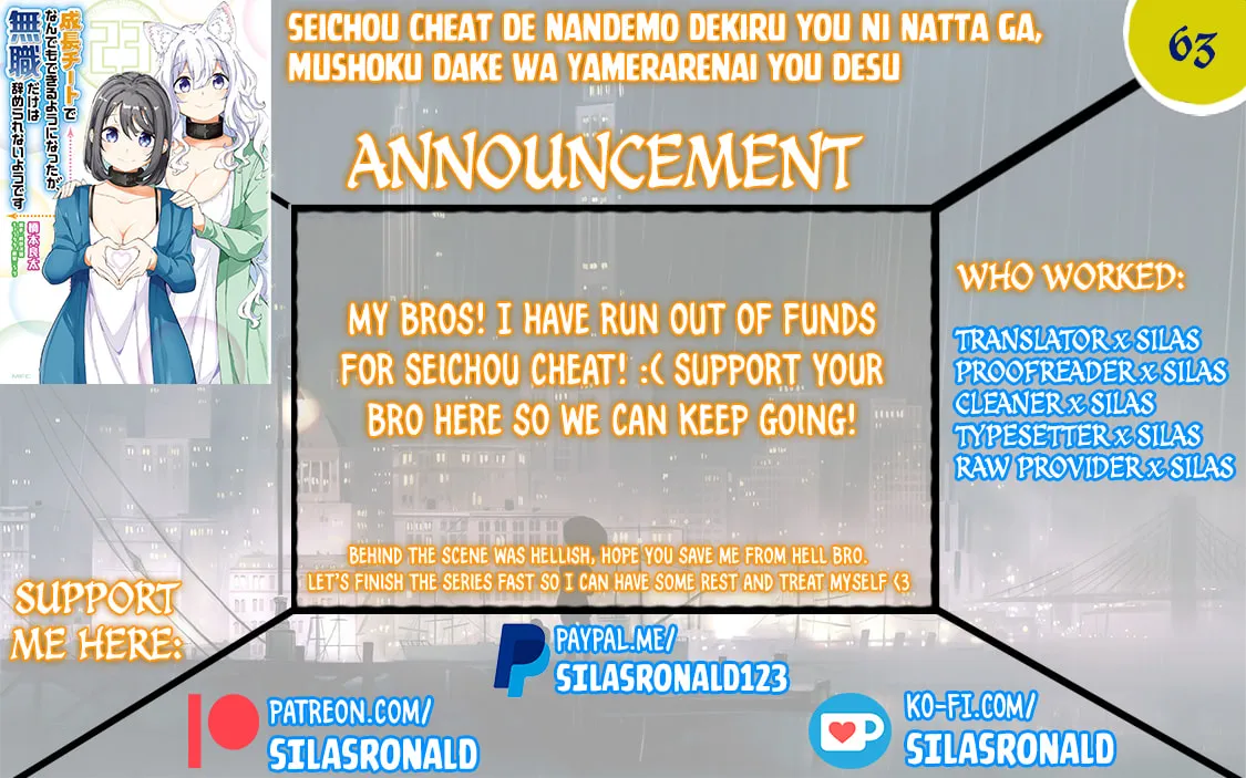 Seichou Cheat de Nandemo Dekiru You ni Natta ga, Mushoku Dake wa Yamerarenai You Desu Chapter 63 page 1 - 