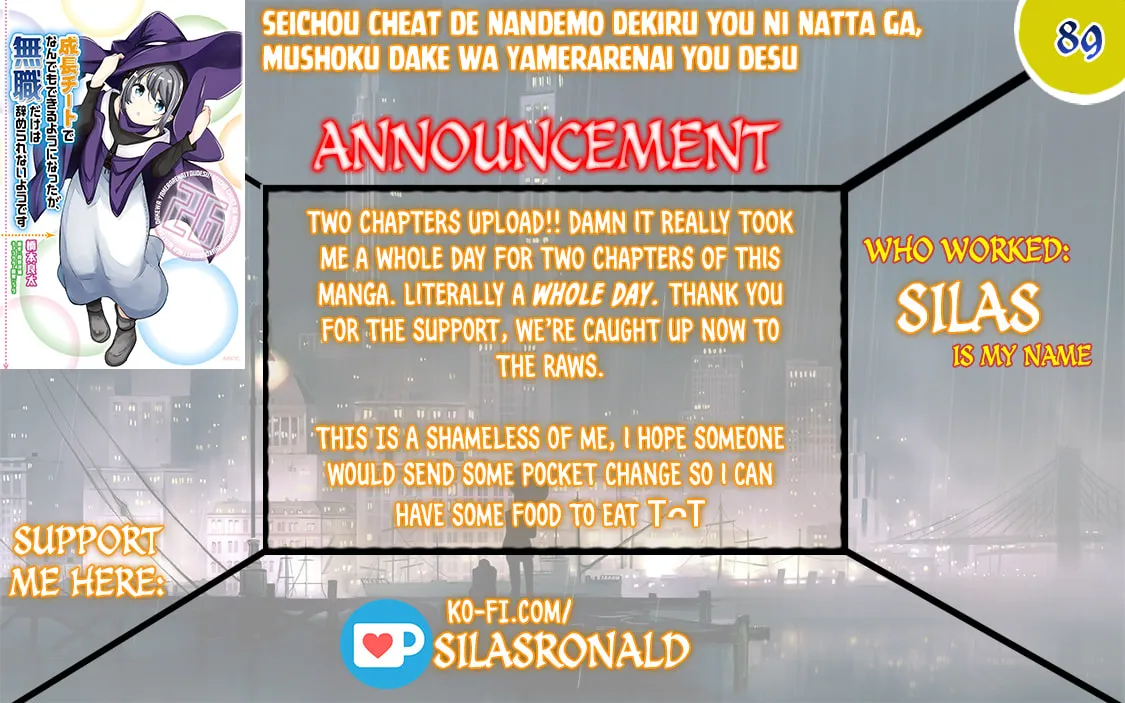 Seichou Cheat de Nandemo Dekiru You ni Natta ga, Mushoku Dake wa Yamerarenai You Desu Chapter 89 page 1 - 