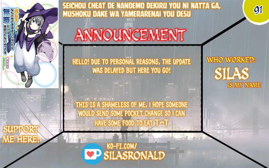 Seichou Cheat de Nandemo Dekiru You ni Natta ga, Mushoku Dake wa Yamerarenai You Desu Chapter 91 page 1 - 