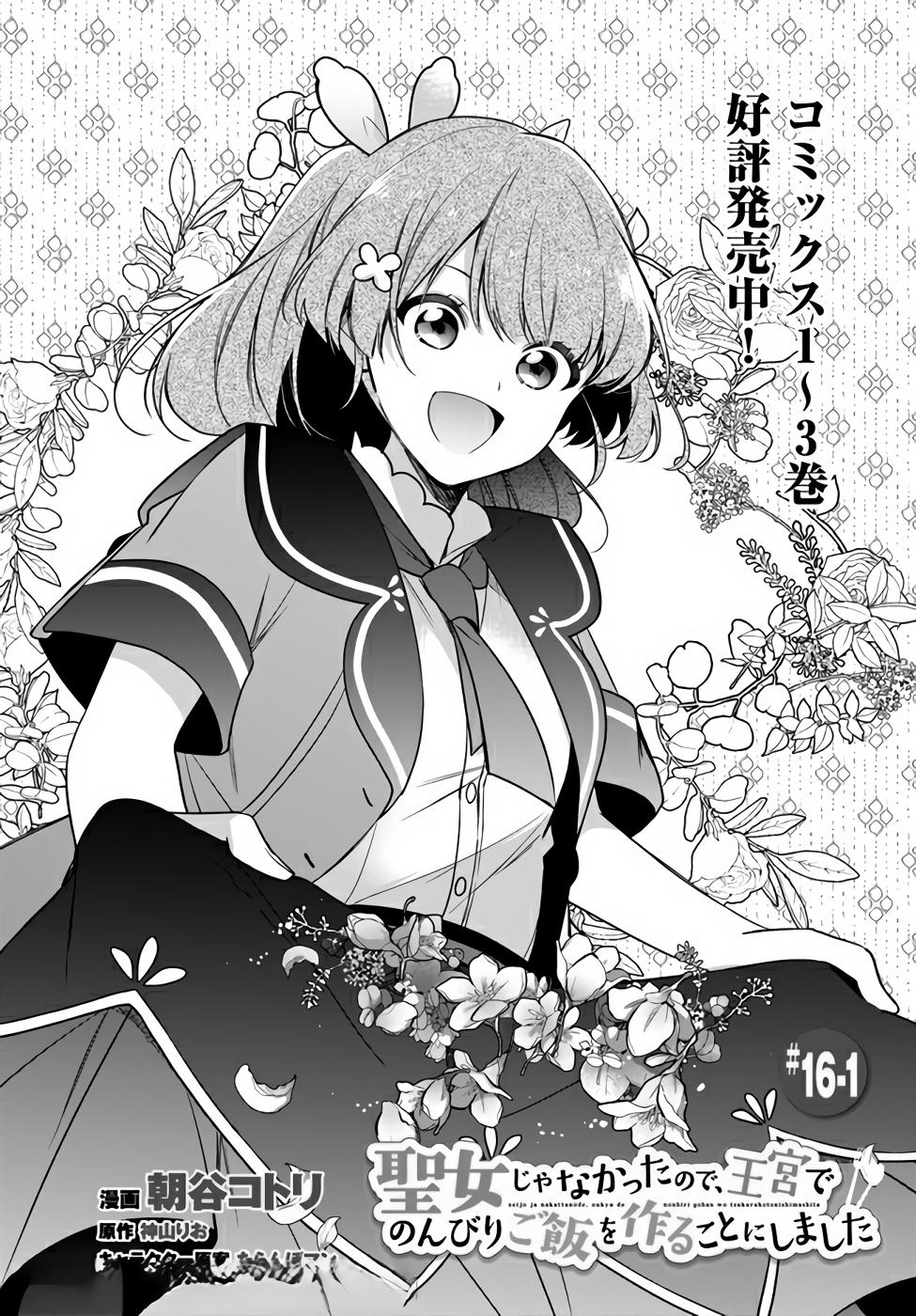 Seijo ja nakatta no de, Oukyuu de nonbiri Gohan wo Tsukuru koto ni shimashita Chapter 16.1 page 3 - 