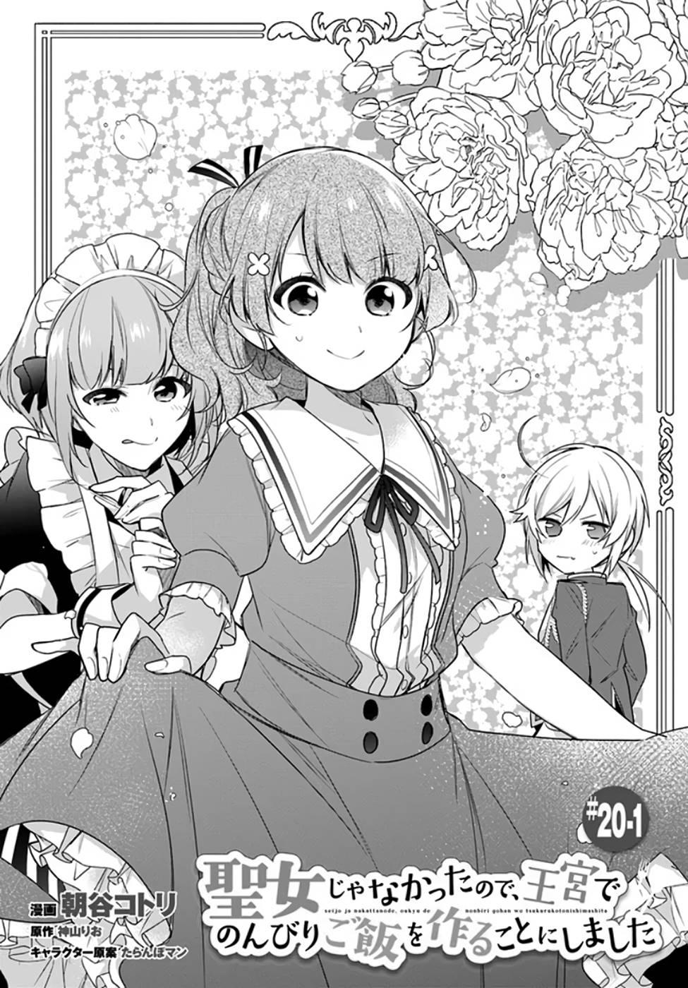 Seijo ja nakatta no de, Oukyuu de nonbiri Gohan wo Tsukuru koto ni shimashita Chapter 20 page 1 - 