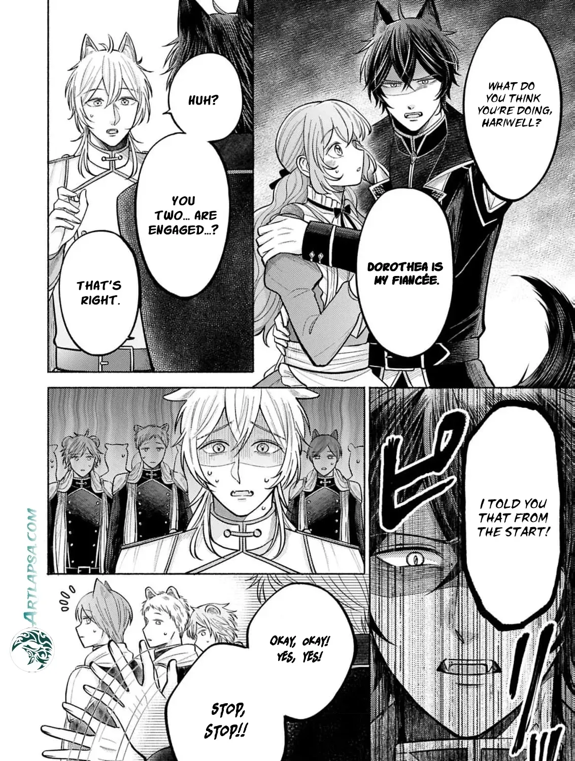Seijo no Imouto no Shirinugui wo Ousetsu Katta, Tada no Jijo de Gozaimasu ~Shazaisaki no Shishijinkoku de Nazeka Reikoku Kuro Ookami Heika ni Misomeraremashita!?~ Chapter 13 page 5 - 
