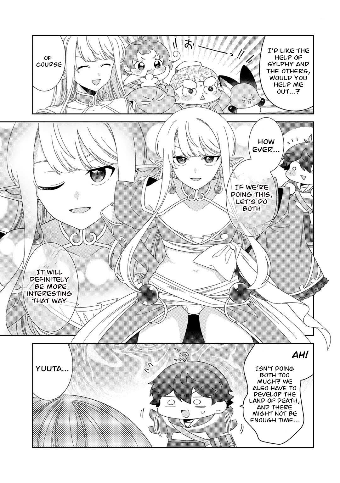 Seirei-tachi no Rakuen to Risou no Isekai Seikatsu Chapter 46 page 4 - 