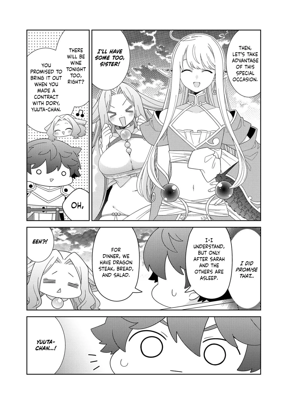 Seirei-tachi no Rakuen to Risou no Isekai Seikatsu Chapter 66 page 14 - 