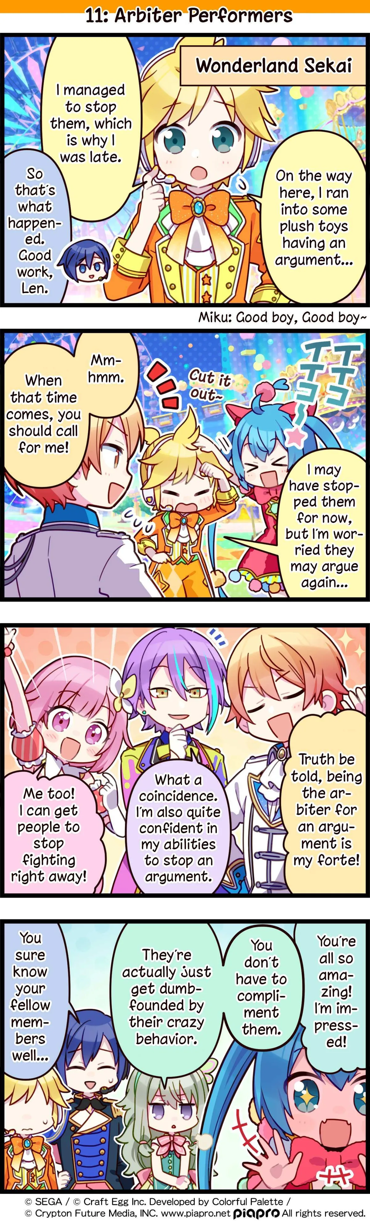 Sekai no 4koma Chapter 11 page 1 - 