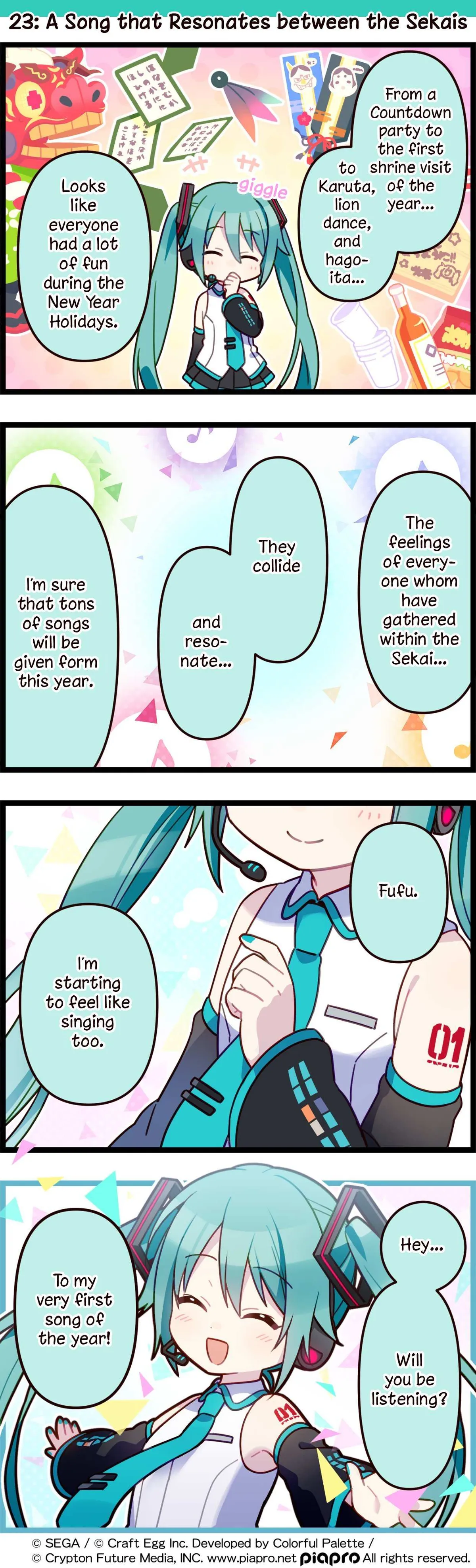 Sekai no 4koma Chapter 23 page 1 - 