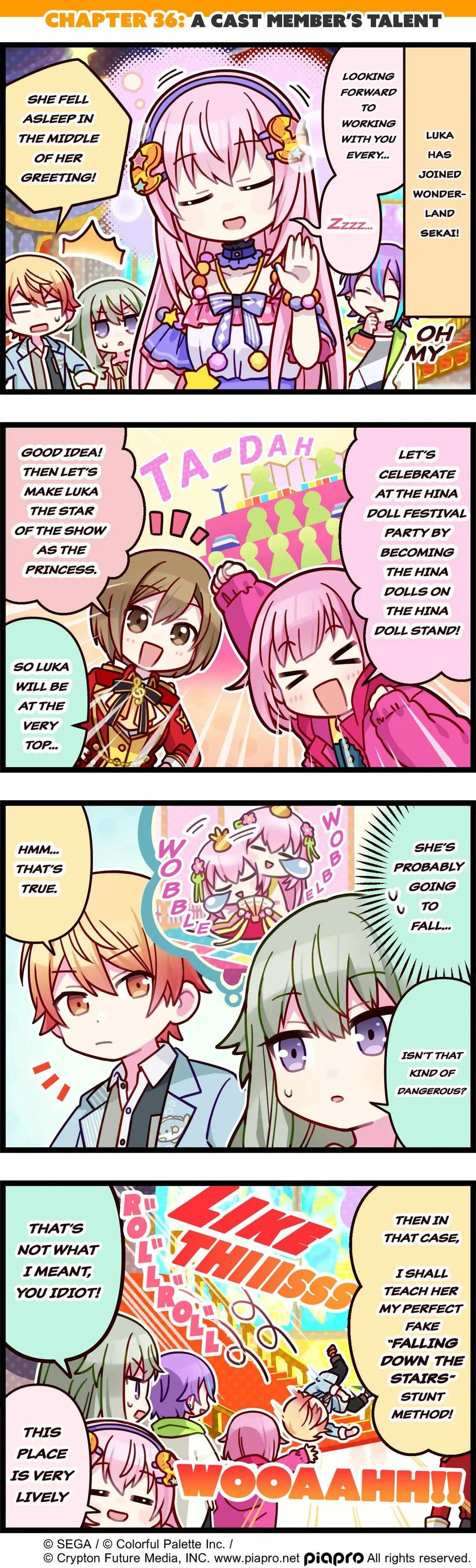 Sekai no 4koma Chapter 36 page 1 - 