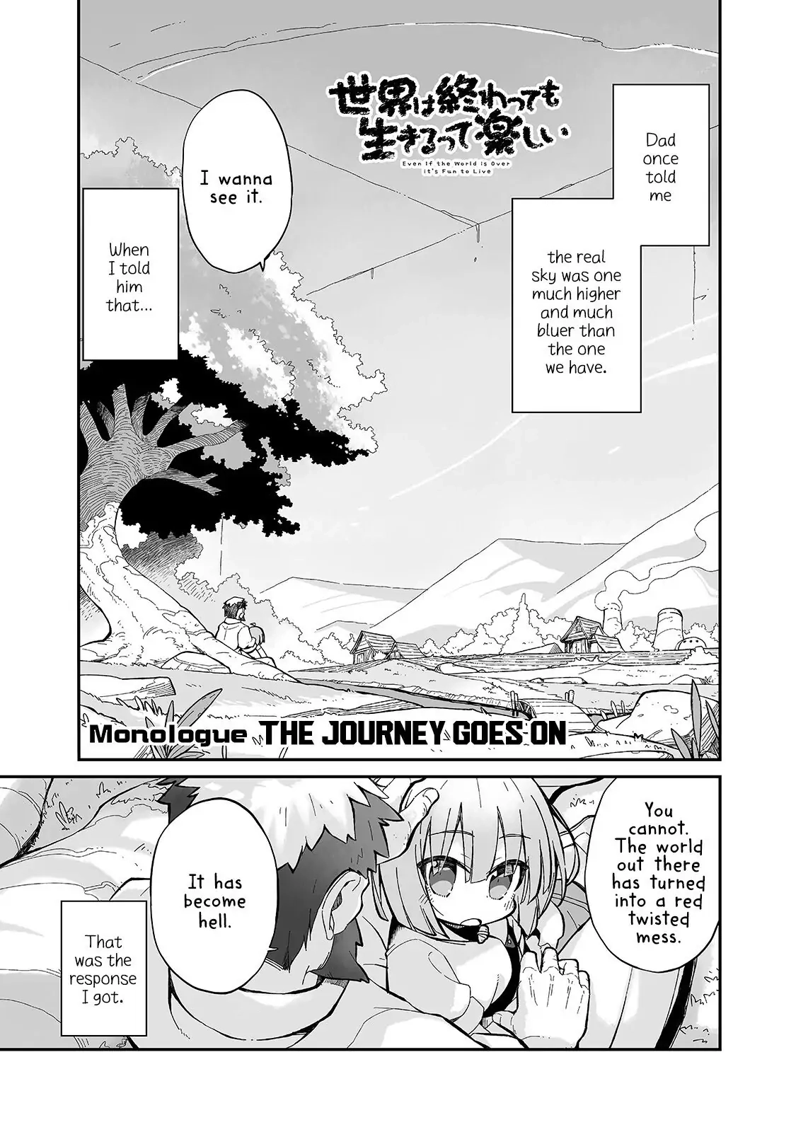 Sekai wa Owattemo Ikirutte Tanoshii Chapter 7.5 page 1 - 