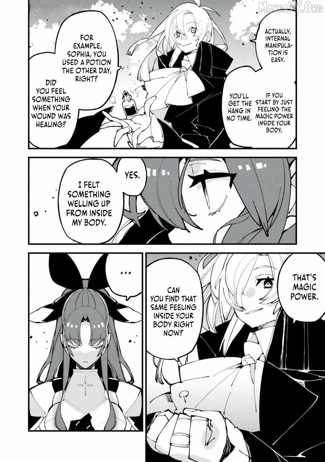 Sekigan, Sekiwan, Sekkyaku no Majutsushi ~Mori no Koya ni Komotteitara Haya 2000-nen. Kizukeba Majin to Yobareteita. Boku wa Tada Majutsu no Tankyuu wo Shitai Dake na no ni~ Chapter 8 page 18 - 