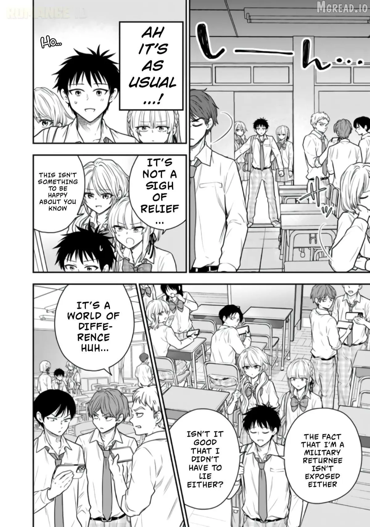 Senchi Kara Kaette kita Takashi-kun. Futsuu ni Koukou Seikatsu wo Okuritai Chapter 16 page 15 - 