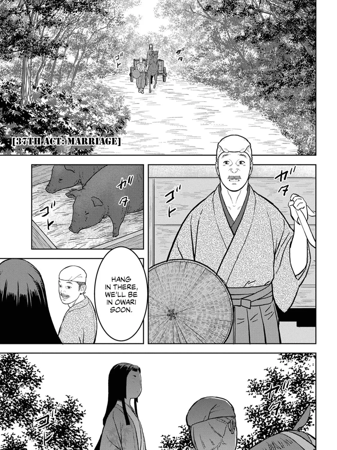 Sengoku Komachi Kuroutan: Noukou Giga Chapter 37 page 2 - 