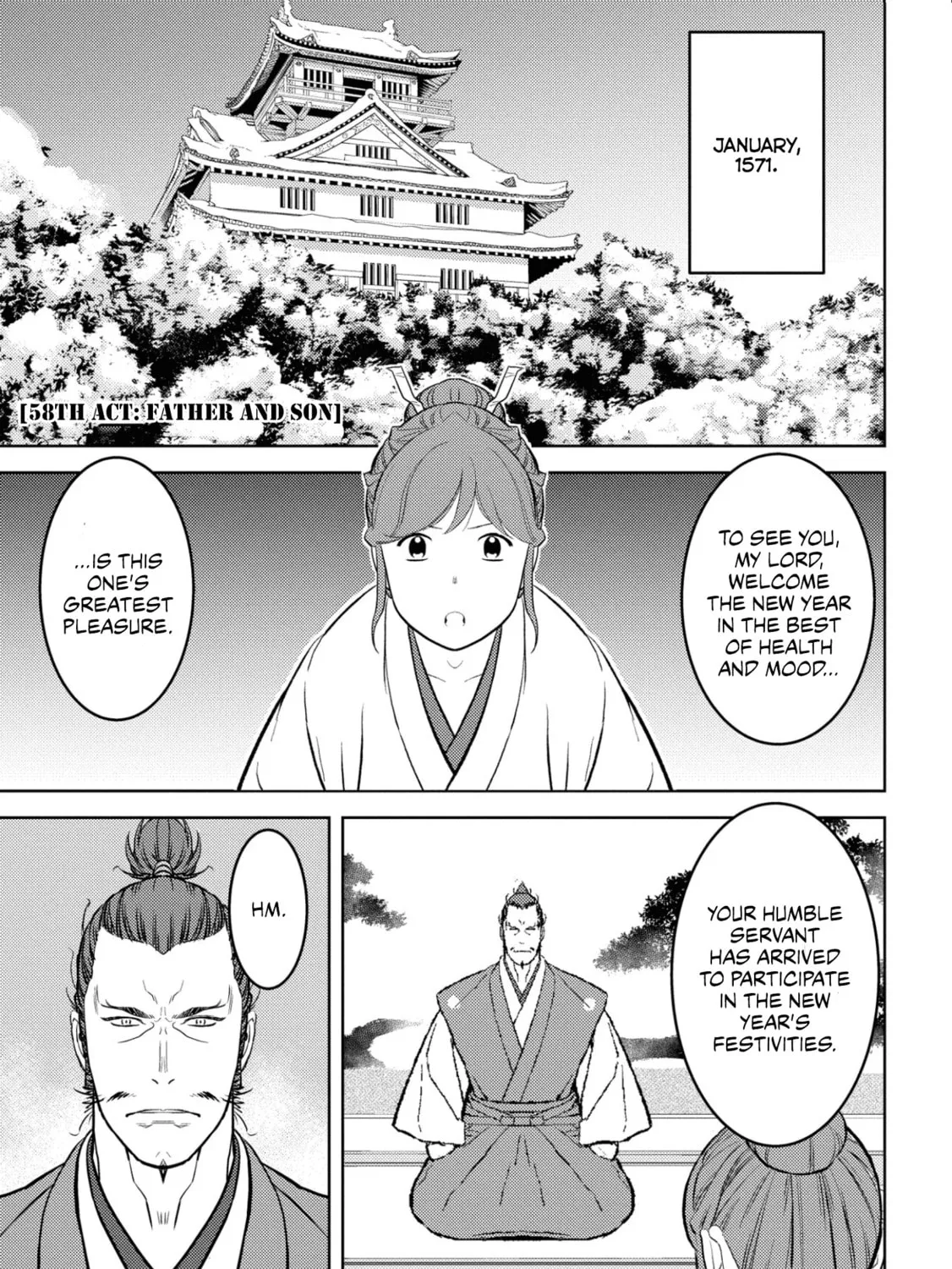 Sengoku Komachi Kuroutan: Noukou Giga Chapter 58 page 2 - 