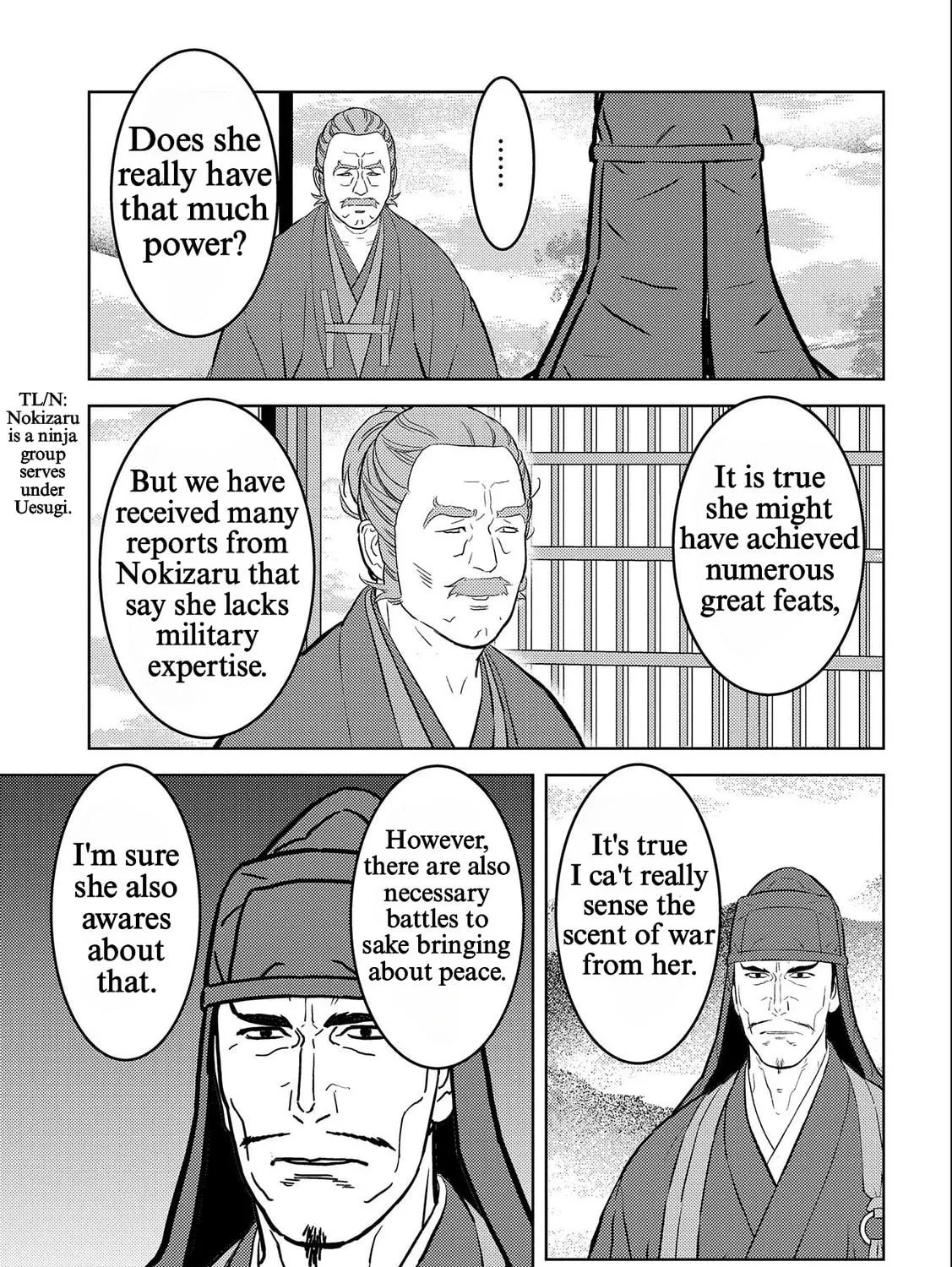 Sengoku Komachi Kuroutan: Noukou Giga Chapter 69 page 17 - 
