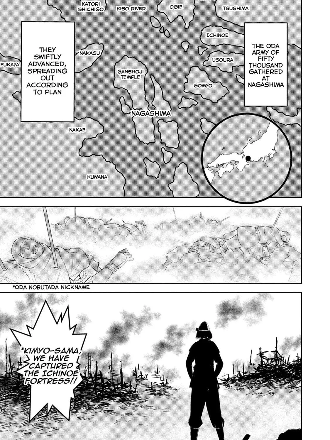 Sengoku Komachi Kuroutan: Noukou Giga Chapter 87 page 10 - 