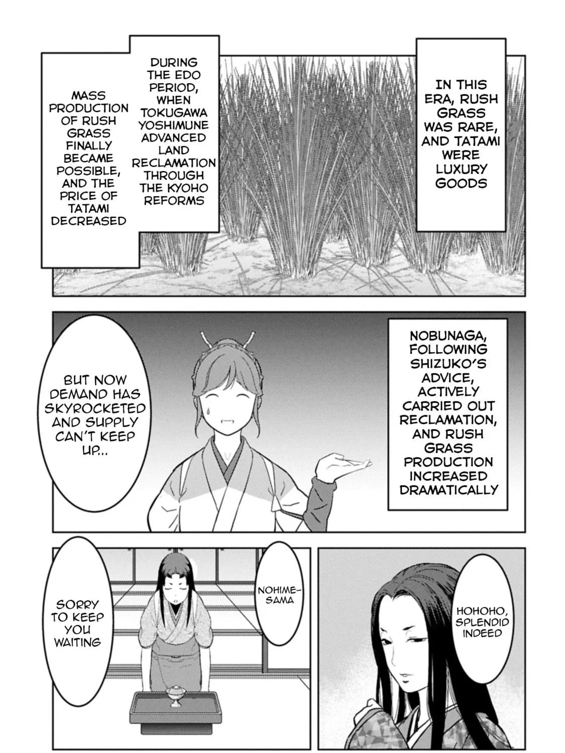 Sengoku Komachi Kuroutan: Noukou Giga Chapter 91 page 34 - 