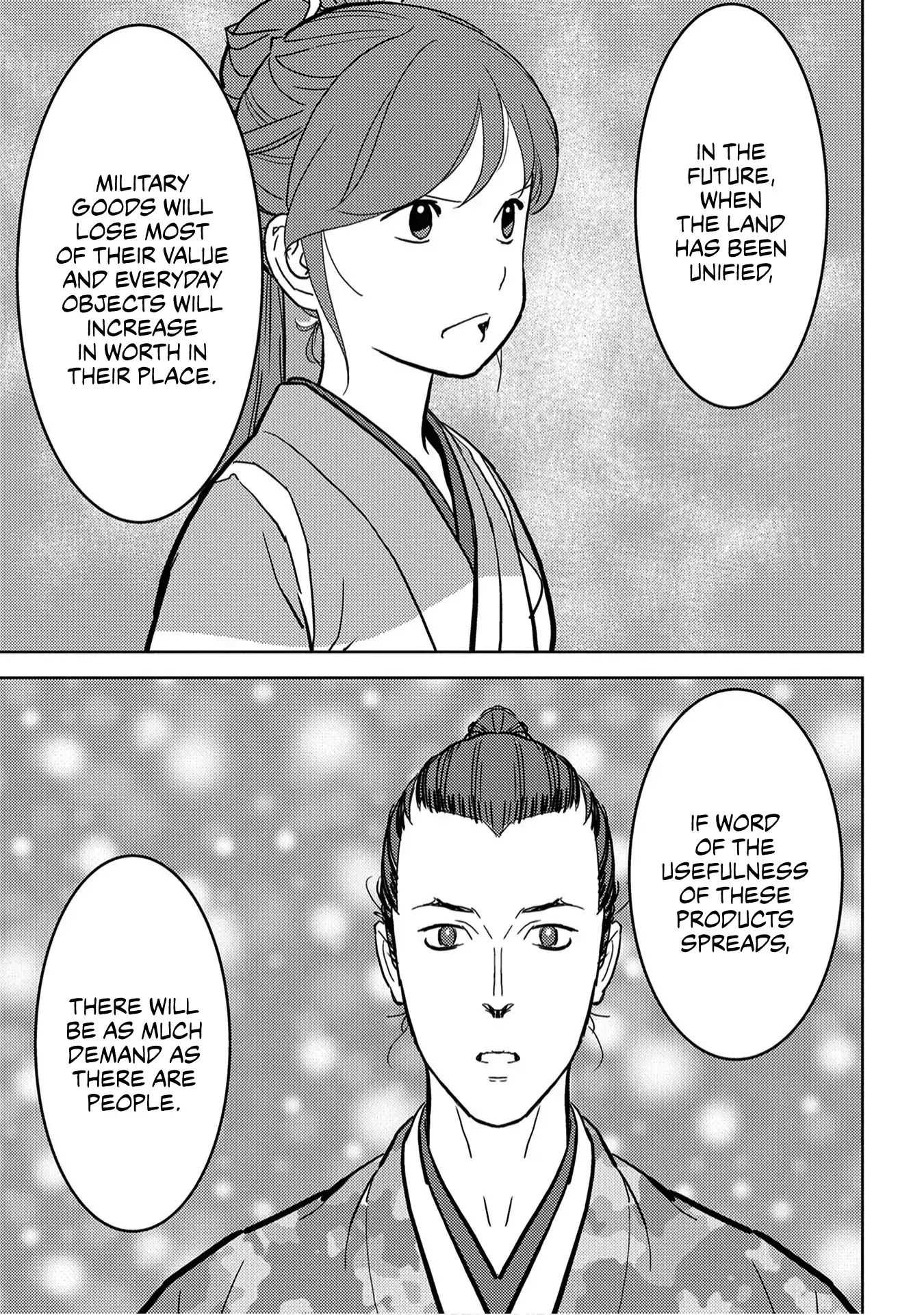 Sengoku Komachi Kuroutan Chapter 19.1 page 32 - 
