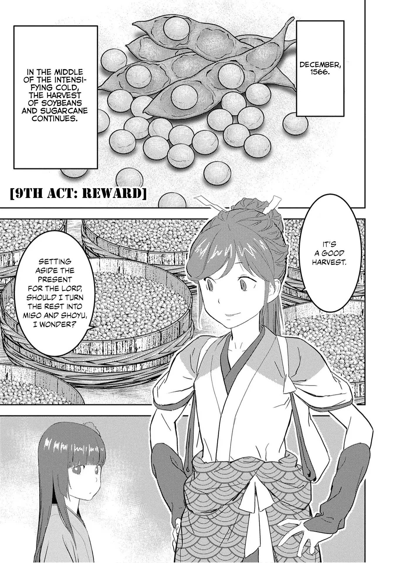 Sengoku Komachi Kuroutan Chapter 9.1 page 2 - 