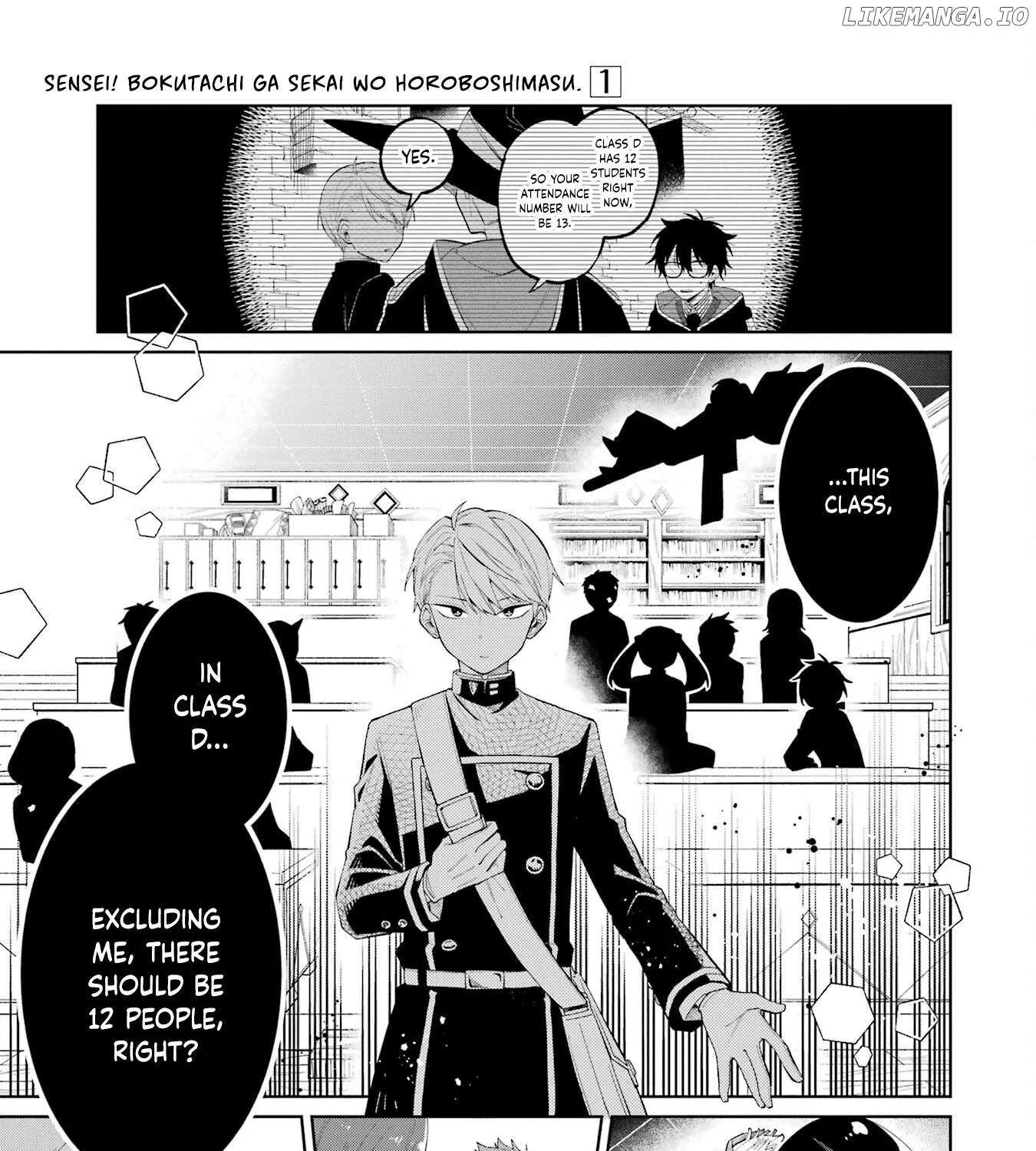 Sensei! Bokutachi ga Sekai wo Horoboshimasu. Chapter 1 page 166 - 