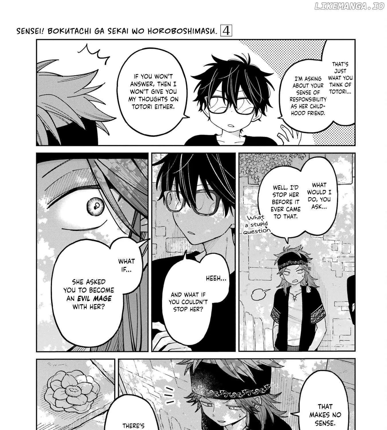Sensei! Bokutachi ga Sekai wo Horoboshimasu. Chapter 23 page 45 - 