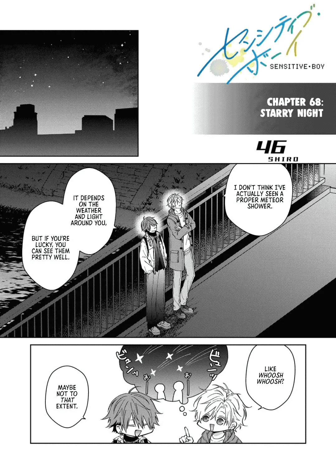 Sensitive Boy Chapter 68 page 1 - 