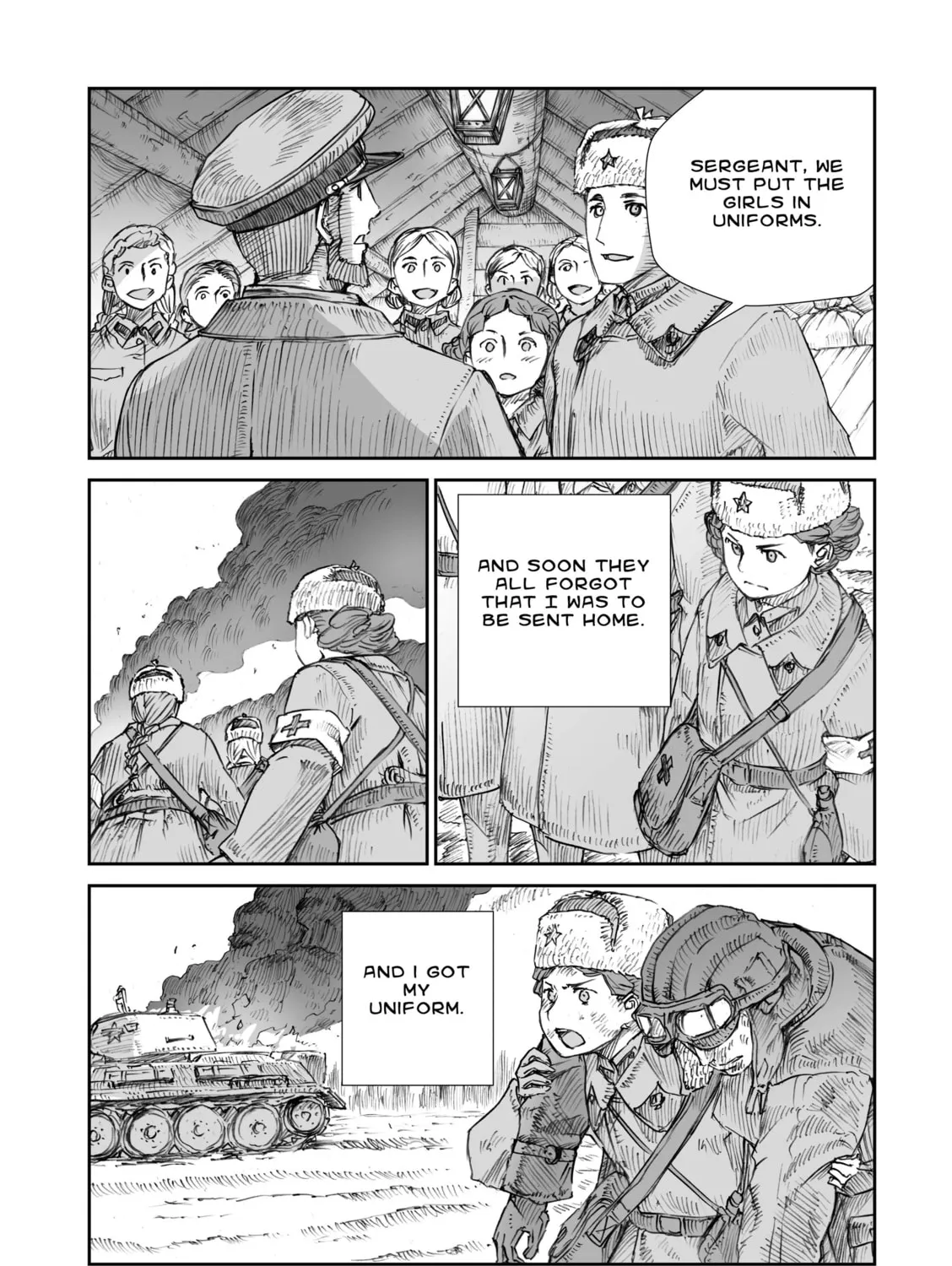 Sensou wa Onna no Kao wo Shiteinai Chapter 11 page 57 - 