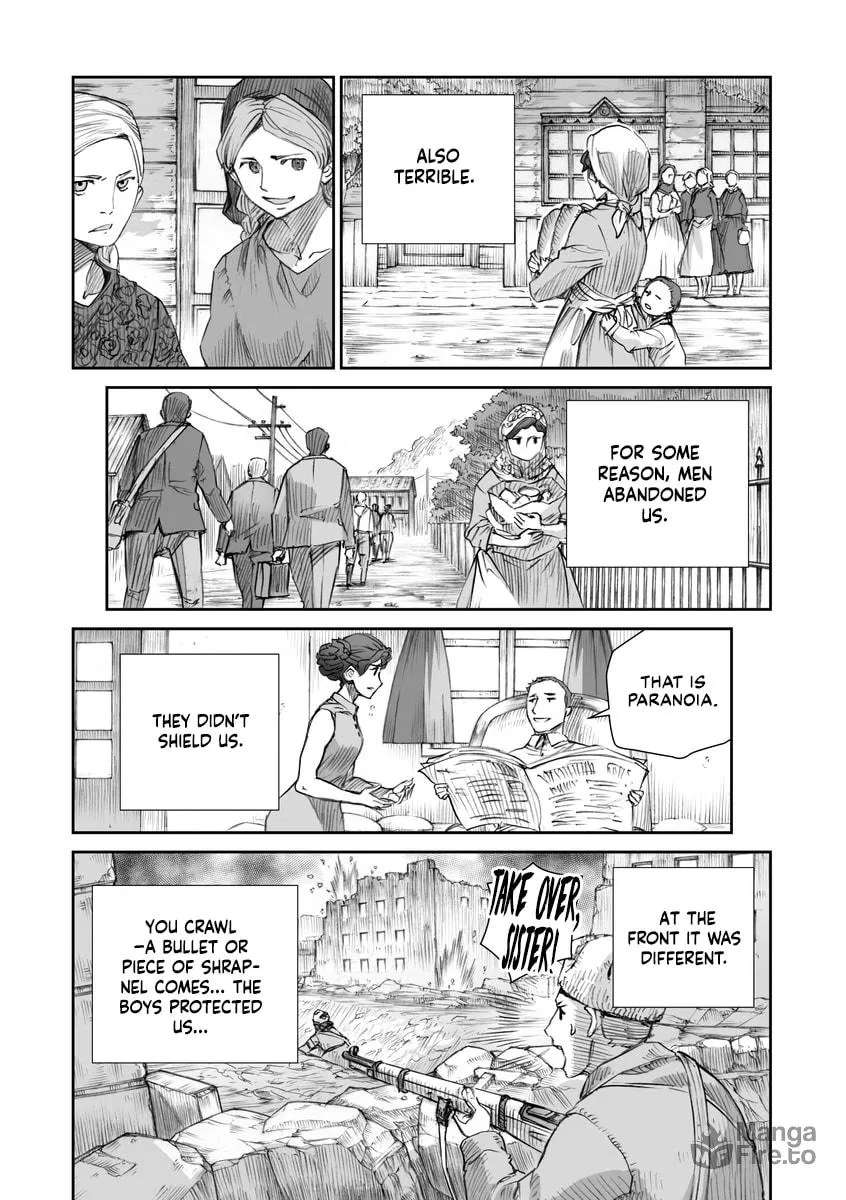 Sensou wa Onna no Kao wo Shiteinai Chapter 16.4 page 12 - 