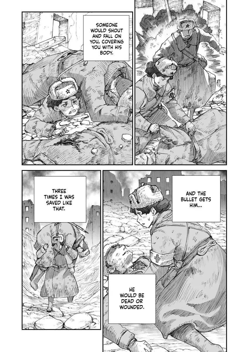 Sensou wa Onna no Kao wo Shiteinai Chapter 16.4 page 13 - 