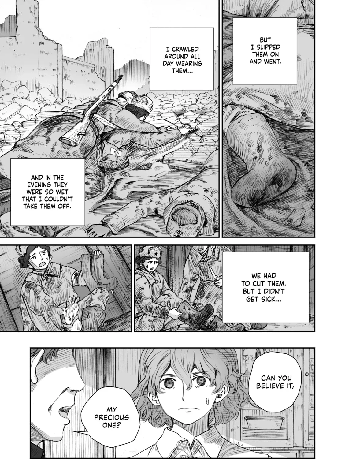 Sensou wa Onna no Kao wo Shiteinai Chapter 2.1 page 35 - 