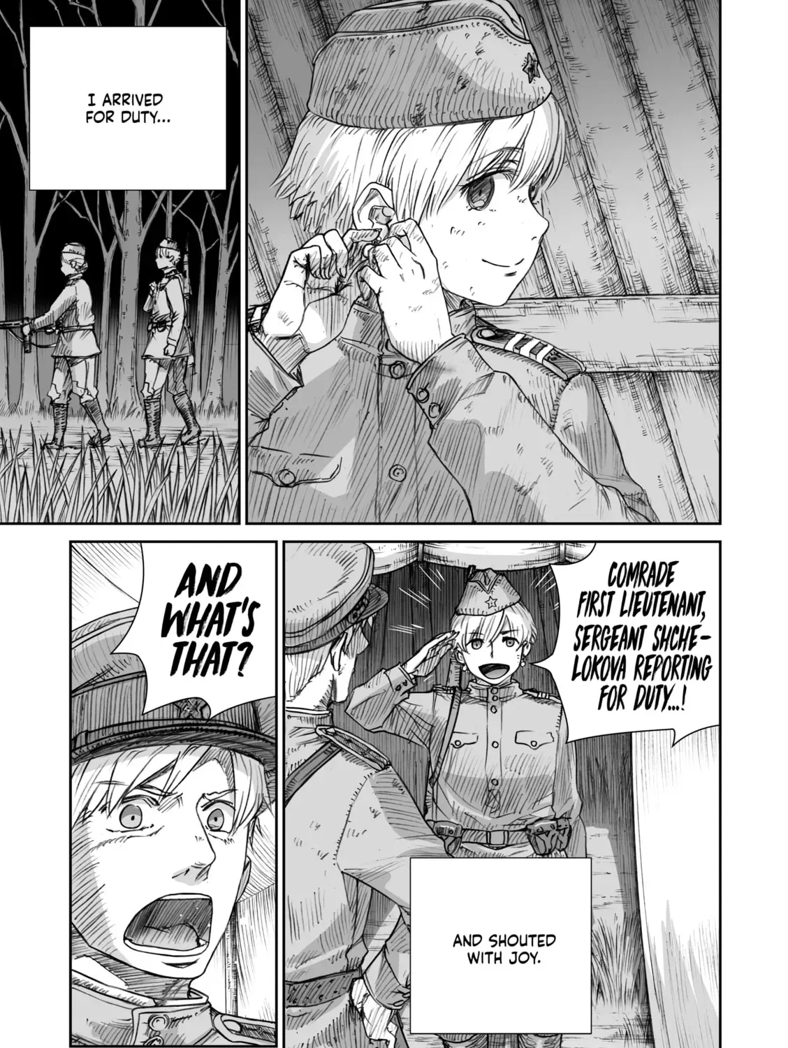 Sensou wa Onna no Kao wo Shiteinai Chapter 2.5 page 13 - 