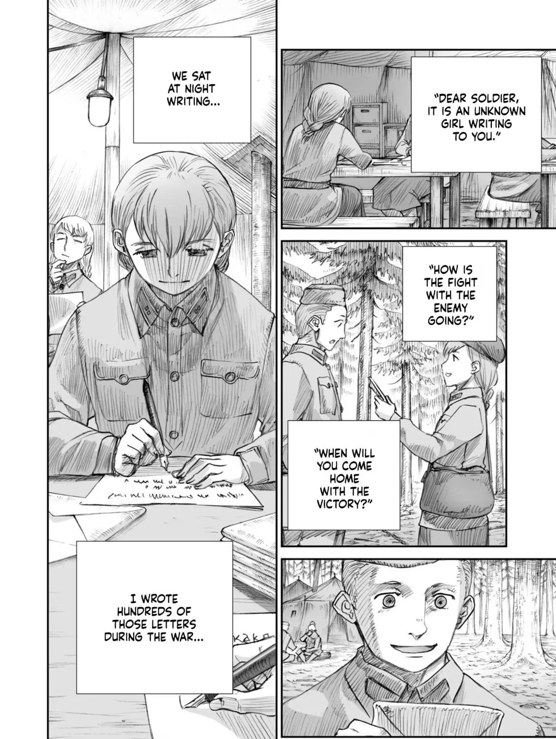 Sensou wa Onna no Kao wo Shiteinai Chapter 24.4 page 19 - 