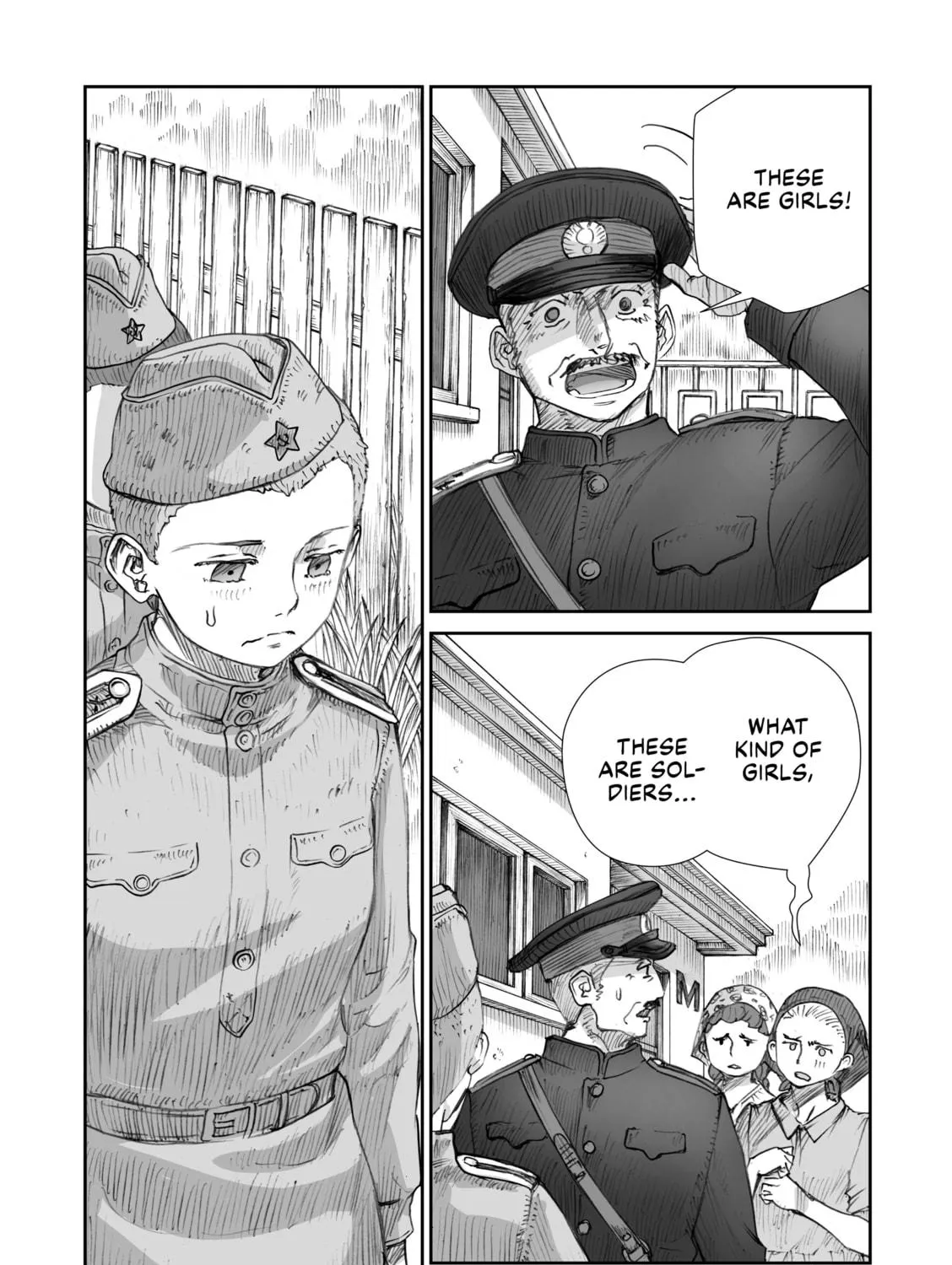 Sensou wa Onna no Kao wo Shiteinai Chapter 26.3 page 17 - 