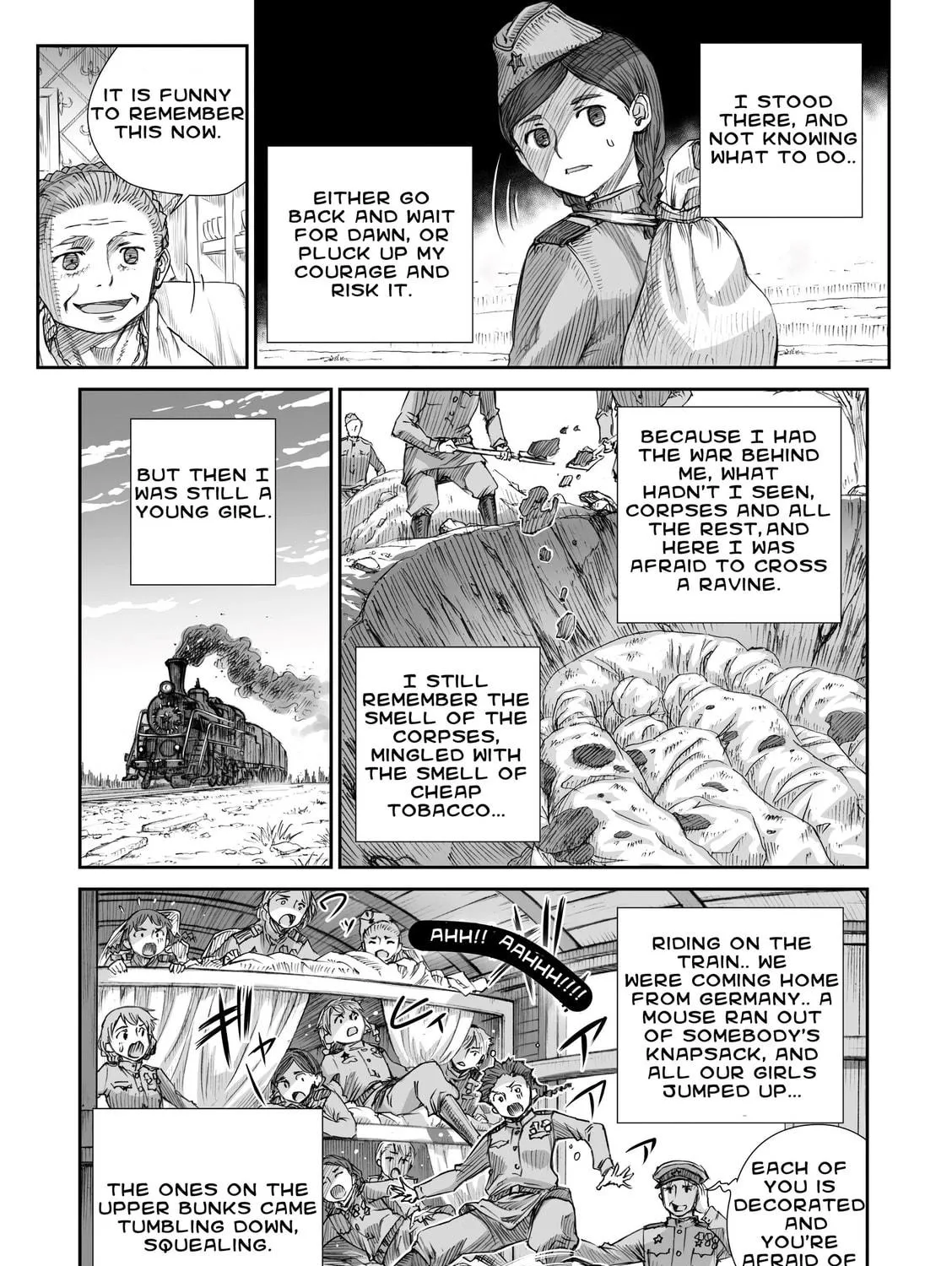 Sensou wa Onna no Kao wo Shiteinai Chapter 3.2 page 17 - 