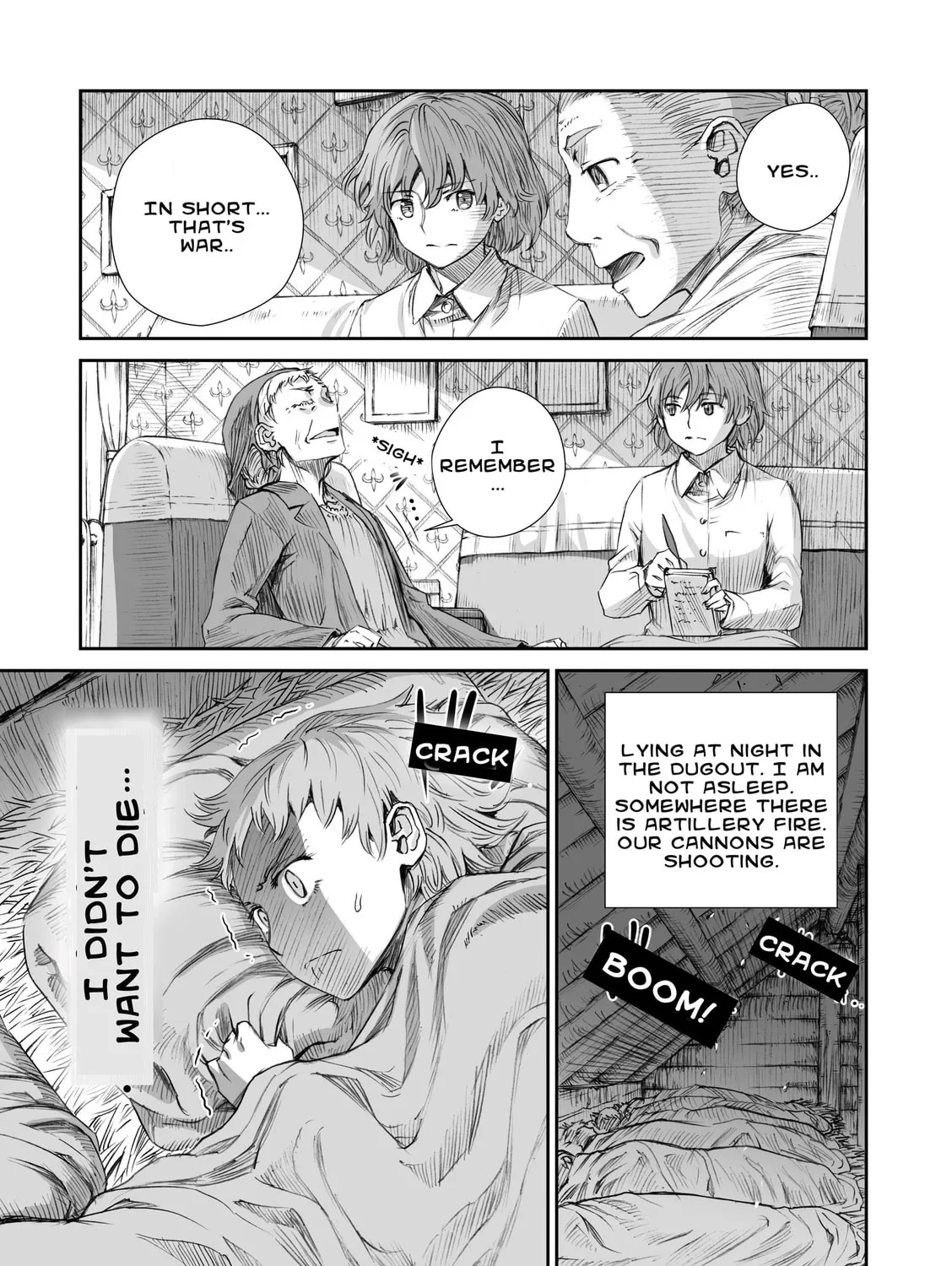 Sensou wa Onna no Kao wo Shiteinai Chapter 3.2 page 37 - 