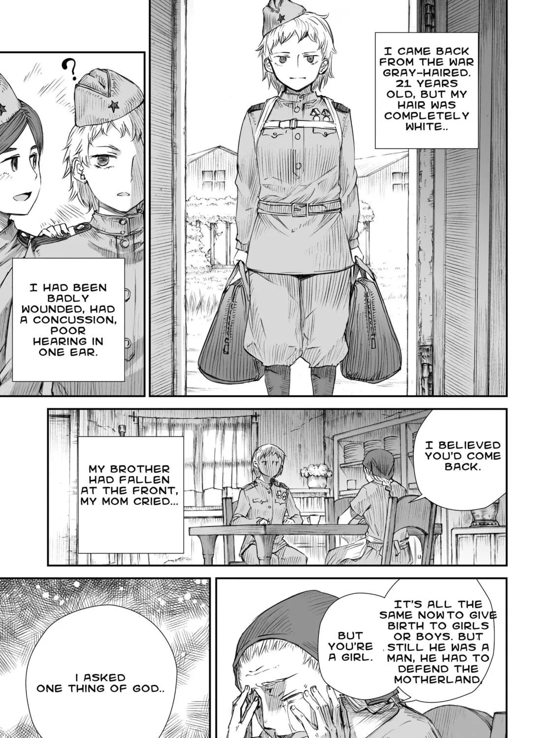 Sensou wa Onna no Kao wo Shiteinai Chapter 3.2 page 5 - 