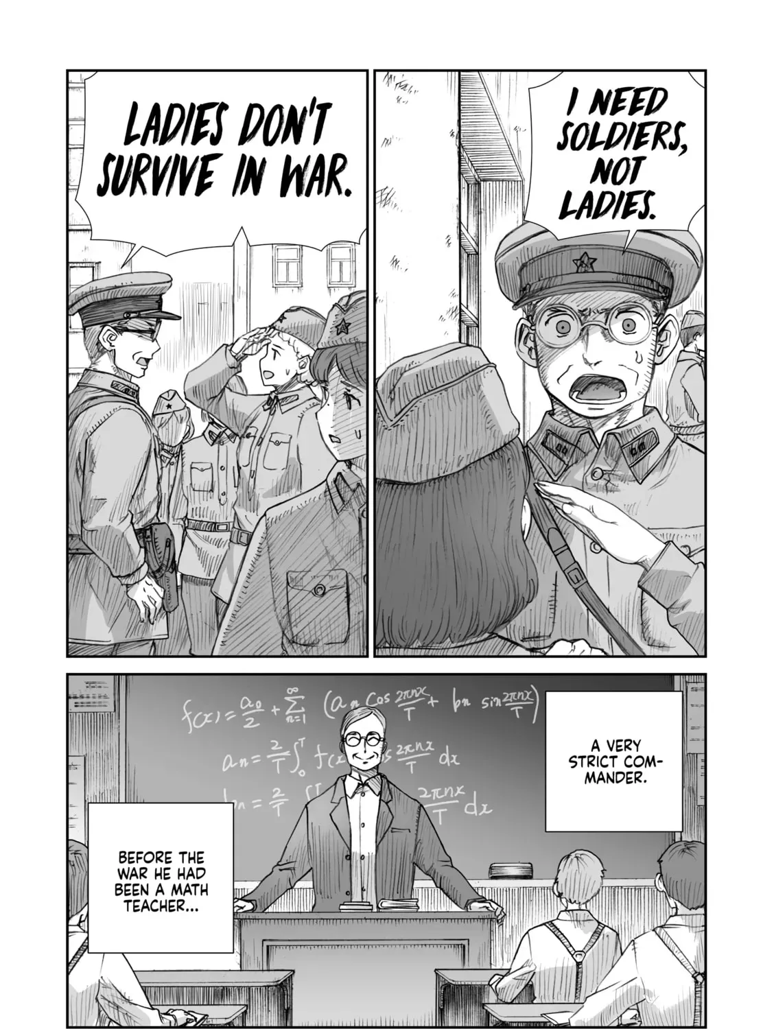 Sensou wa Onna no Kao wo Shiteinai Chapter 3.5 page 23 - 