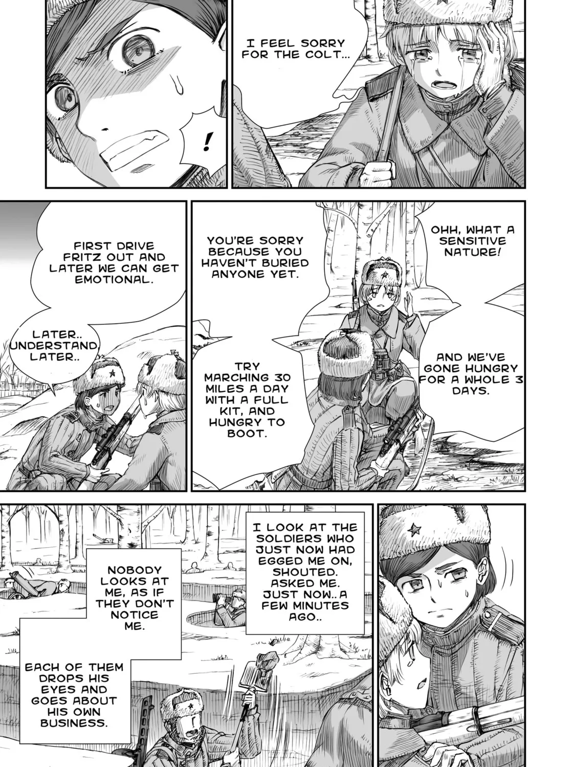 Sensou wa Onna no Kao wo Shiteinai Chapter 3 page 37 - 