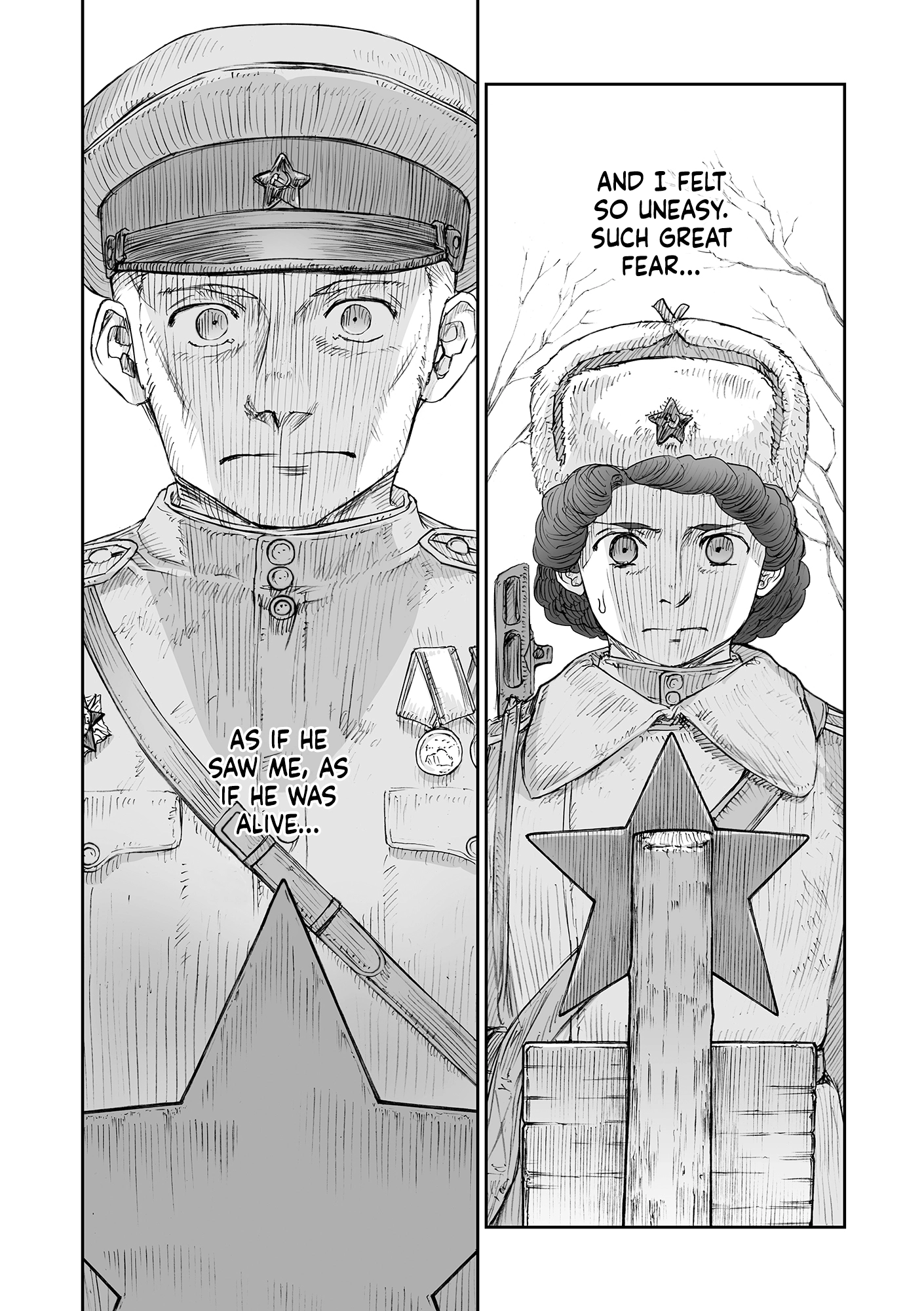 Sensou wa Onna no Kao wo Shiteinai Chapter 32.01 page 11 - 