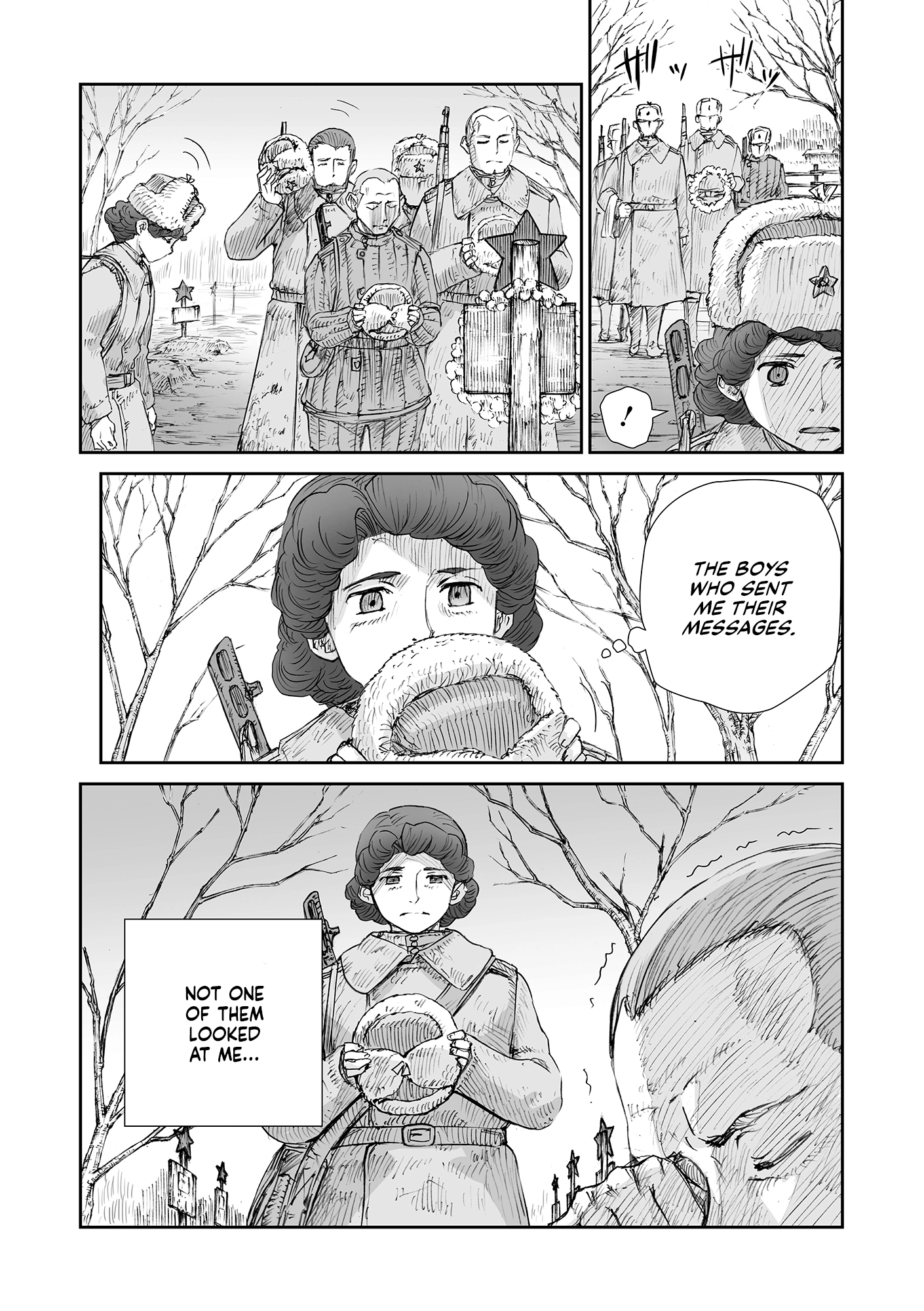 Sensou wa Onna no Kao wo Shiteinai Chapter 32.01 page 12 - 
