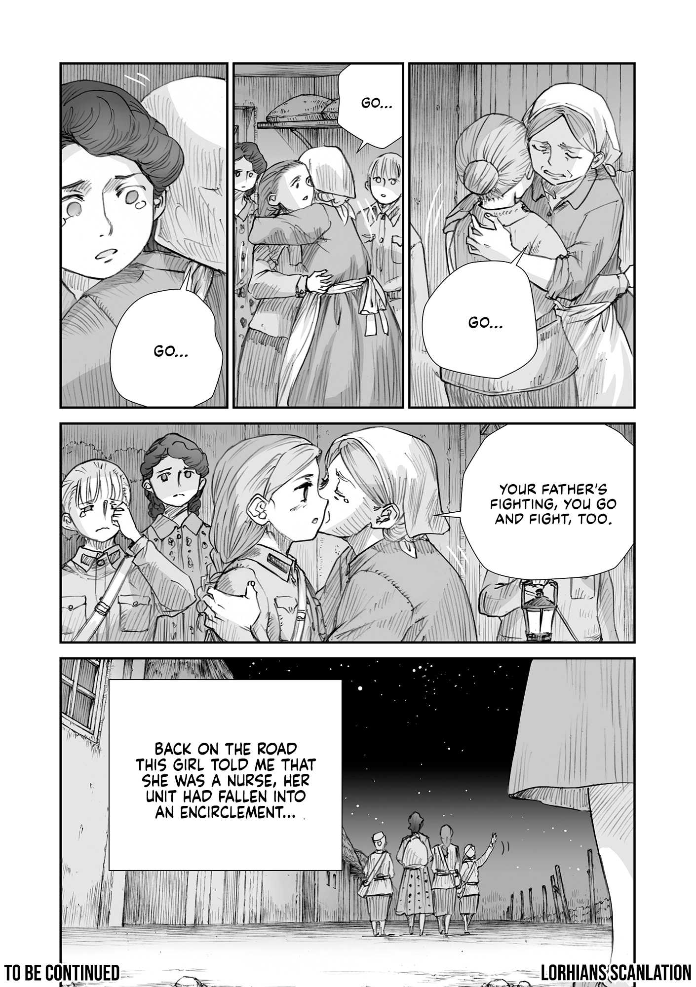 Sensou wa Onna no Kao wo Shiteinai Chapter 32.02 page 12 - 