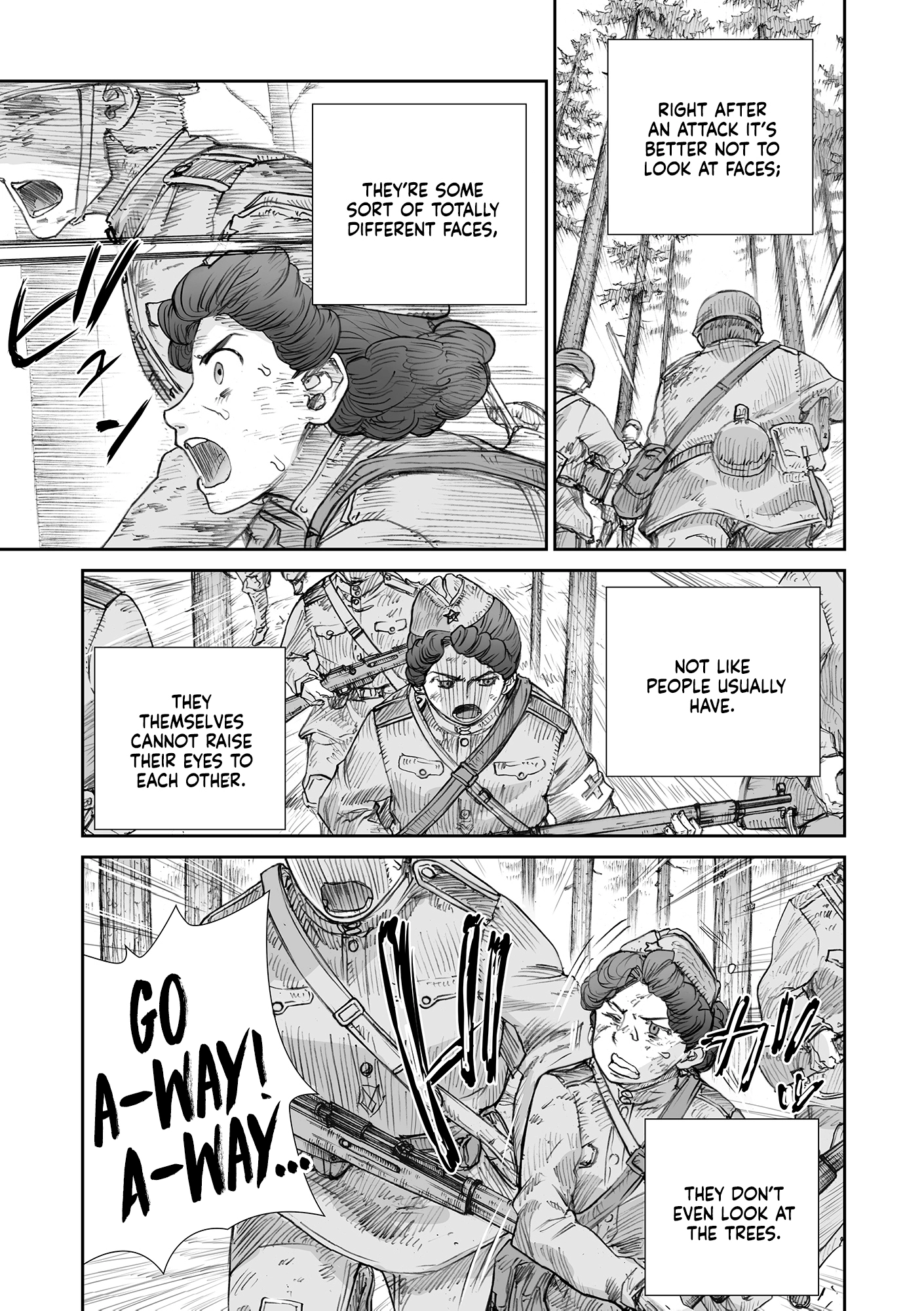 Sensou wa Onna no Kao wo Shiteinai Chapter 32.06 page 6 - 