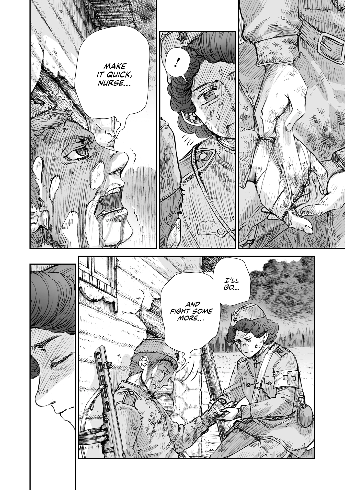 Sensou wa Onna no Kao wo Shiteinai Chapter 32.08 page 6 - 